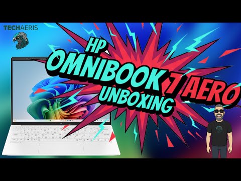 HP OmniBook 7 Aero Unboxing 13.3" Ceramic White Colorway