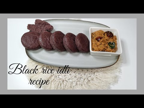 How to make Black Rice Idly | Forbidden Rice Idly Recipe