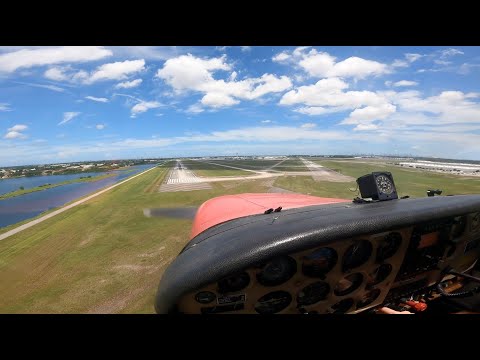 First Landing In The Cessna 172RG - Complex Training