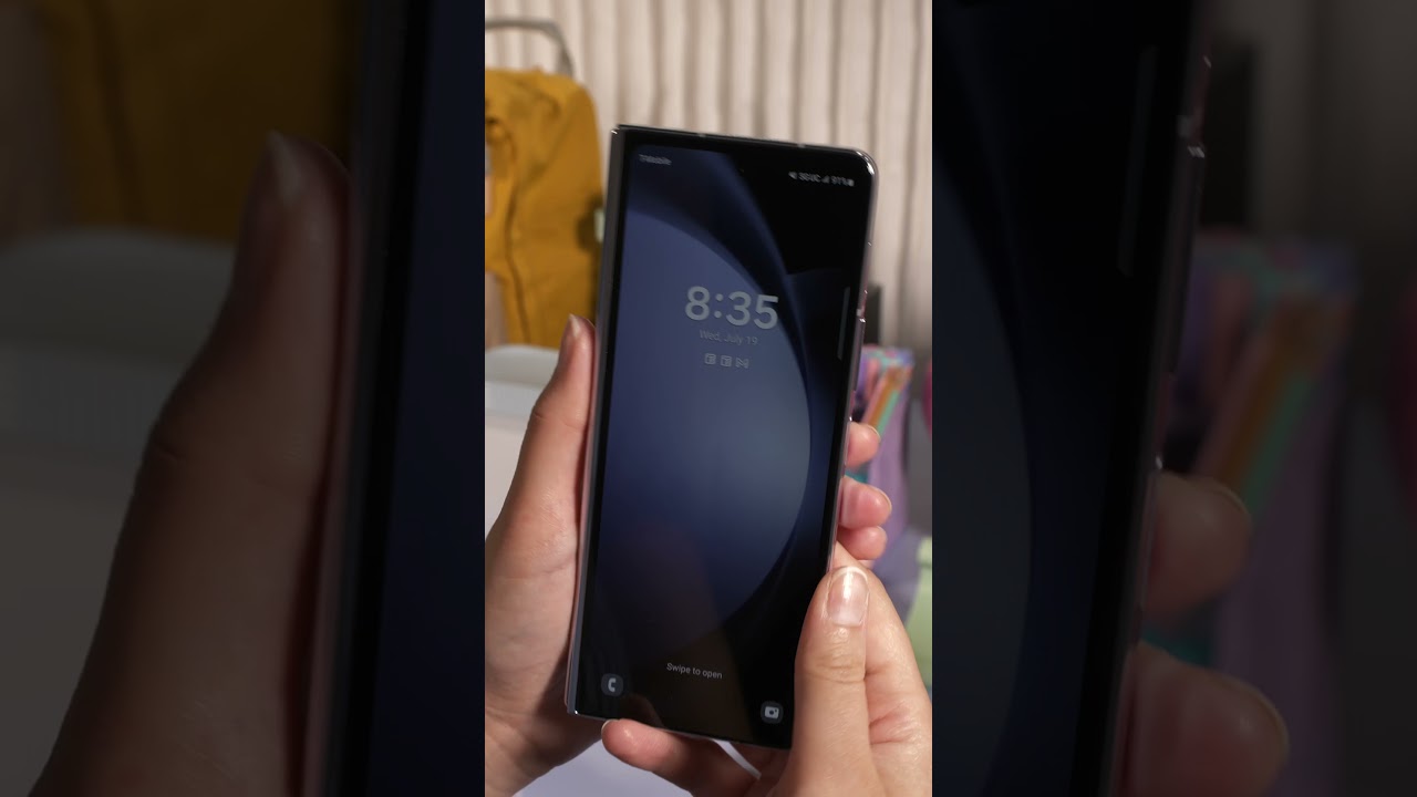 Galaxy Z Fold 5 Hands On: A More Refined Design#shorts