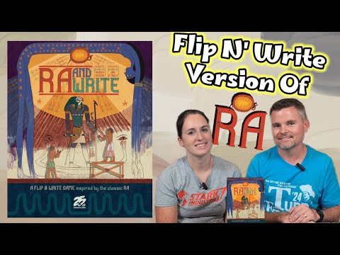 Ra And Write - A Non-Gamer's Preview Of This Flip N' Write Card Game Version Of Ra!