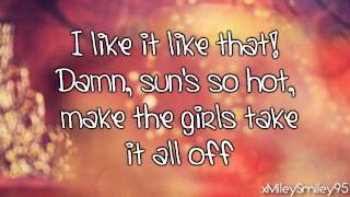 Hot Chelle Rae ft. New Boyz - I Like It Like That (with lyrics)
