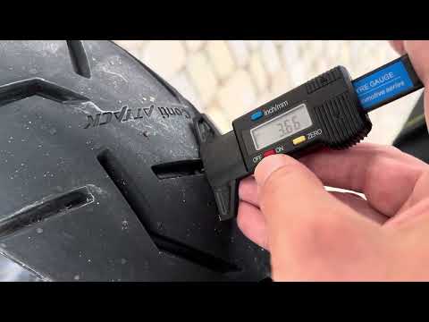 Africa Twin 1100 - Conti Trail Attack 3 - Profiltiefe bei 0km