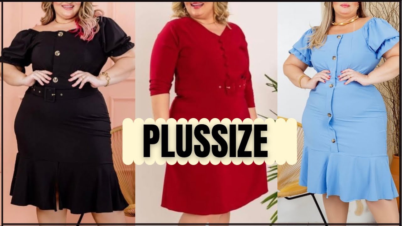 LINDOS VESTIDOS PLUSSIZE / Vestidos Da Moda Plussize / Moda Evangélica Roupas Feminina (Fornecedor)