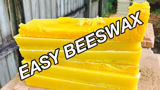 Looking for an EASY way to process beautiful BEESWAX? TRY THIS!!!