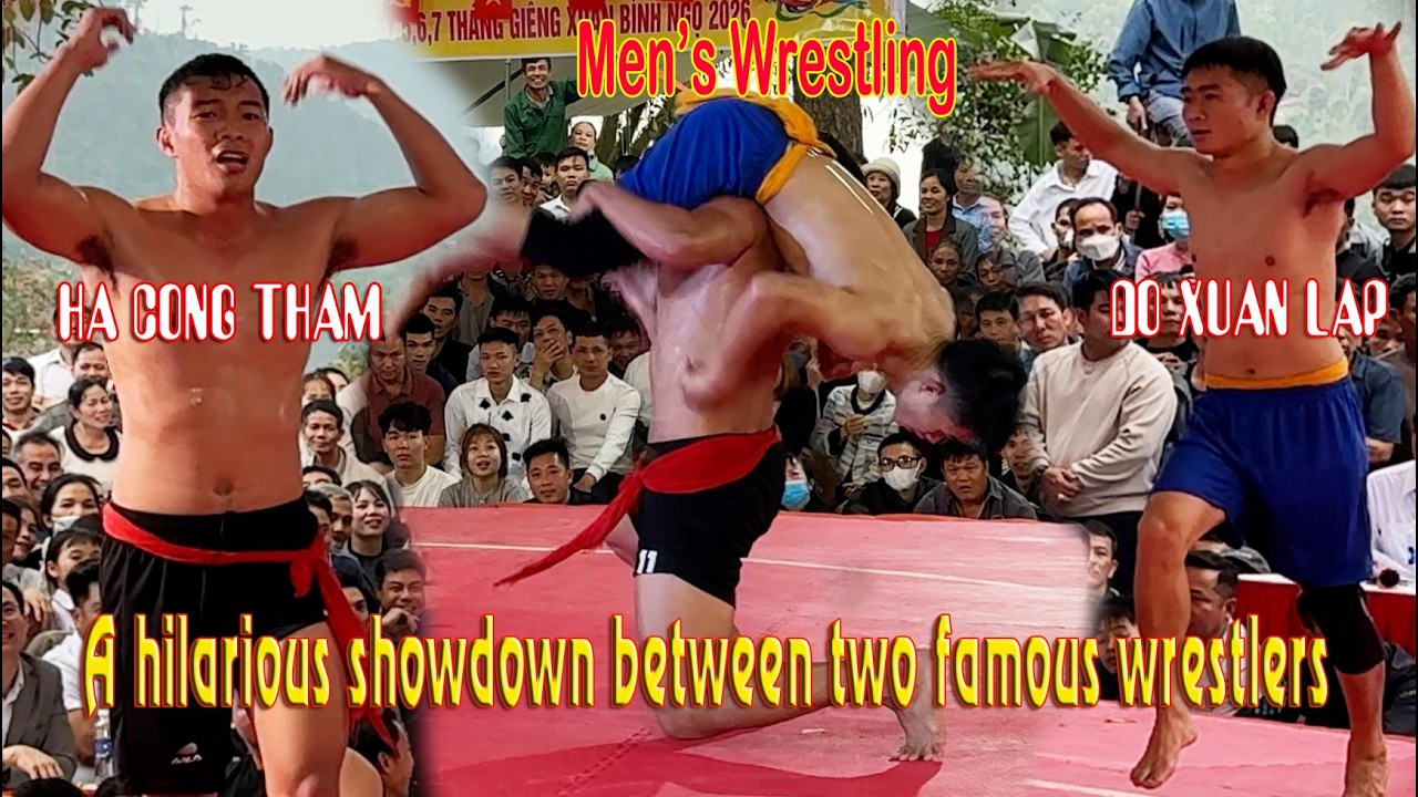 A hilarious showdown between two famous wrestlers | Village Festival Showdown