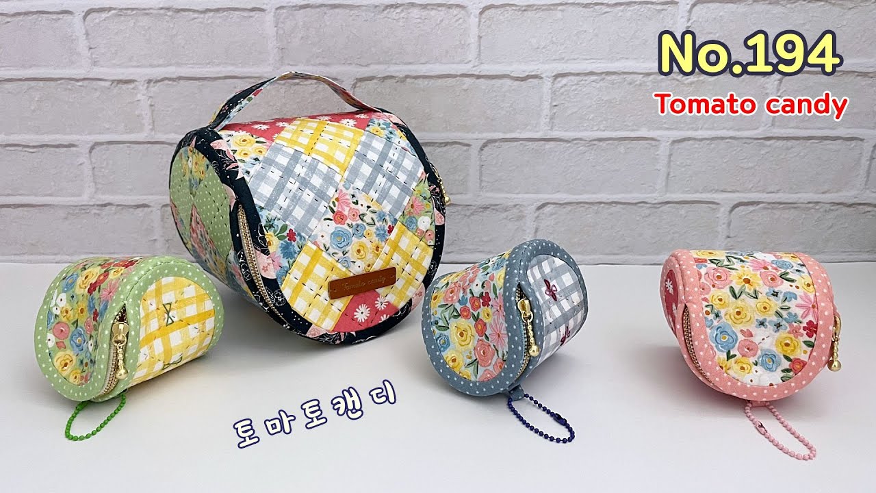 퀼트 No.194 두 손 모아 파우치/두 조각 동전지갑(Two-Piece Coin Purse & Pouch)