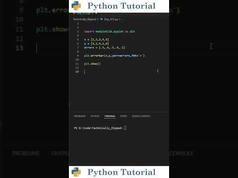 Errorbar Charts In Python Python Tutorial