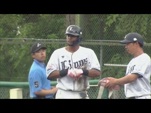 【ファーム】貴重な追加点!! ライオンズ・モンテル センターへのタイムリーヒット!! 2024年5月28日 埼玉西武ライオンズ 対 北海道日本ハムファイターズ