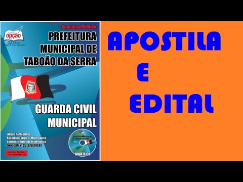 Edital e Apostila Concurso Prefeitura de Taboão da Serra 2015 Guarda Civil Municipal