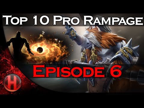 Dota 2 Top 10 Pro Rampage Compilation - Ep. 6