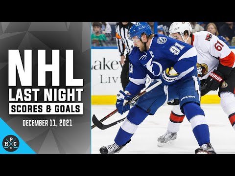 NHL Last Night: All 63 Goals and Scores on december 11, 2021: