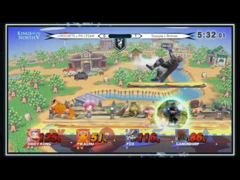 KotN5 - JJROCKETS + PG | ESAM vs Slowjoe + Rickles - Smash 4 Doubles