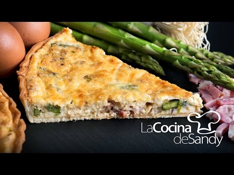 Quiche de esparragos bacon en recetas de comidas rapidas y faciles