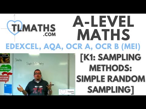 A-Level Maths: K1-05 [Sampling Methods: Simple Random Sampling]