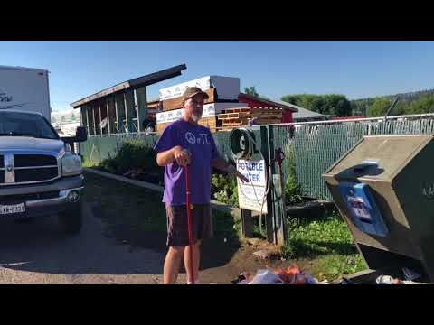 Picking up after RVers who Trash Dump Station