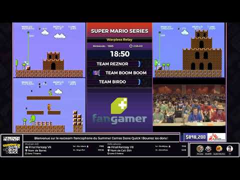 Super Mario Series Warpless Relay Race (Warpless) [SGDQ2017]