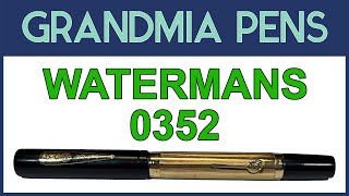 VINTAGE WATERMANS IDEAL 0352 FOUNTAIN PEN