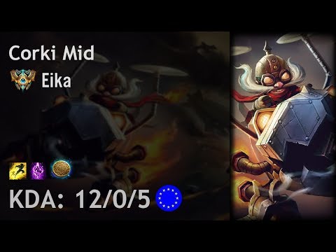 Corki Mid vs Malzahar - Eika vs Naru - EUW Challenger Patch 8.1