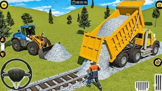 Railway Road Construction 3D - JCB Train Road Builder Simulator 2026 Android Gameplay