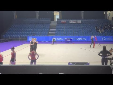 Ukraine 🇺🇦 5 Ribbons Podium Training - European Championship Tallinn 2025