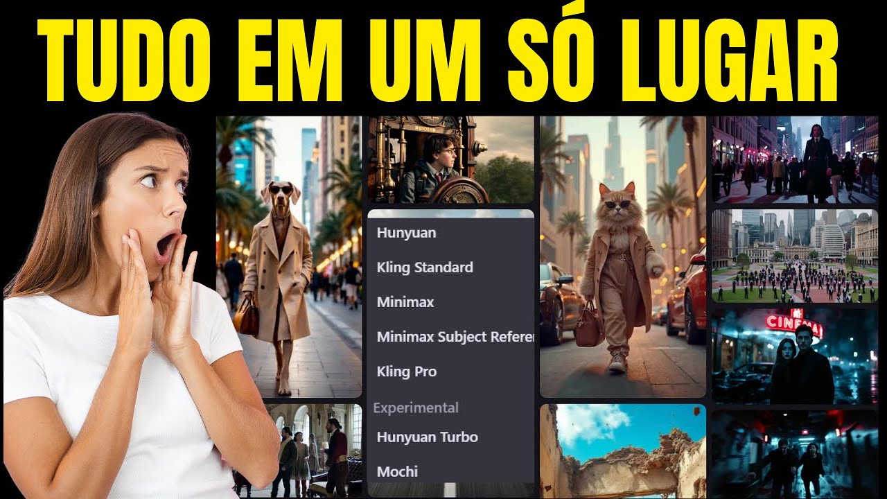Criação de Vídeos e Imagens com IA TUDO EM UM SÓ LUGAR!