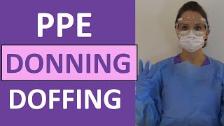 Download Lagu Donning and Removing PPE | Donning and Doffing PPE: Gown, Gloves, Mask, Respirator, Goggles Thumbnail
