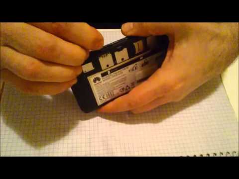 Huawei ascend g630 battery removed