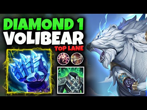 Diamond 1 Volibear Top Lane Gameplay | KingKongLoL