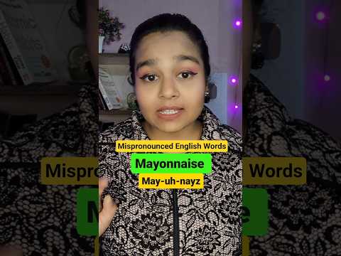 3 Commonly Mispronounced Words In ENGLISH