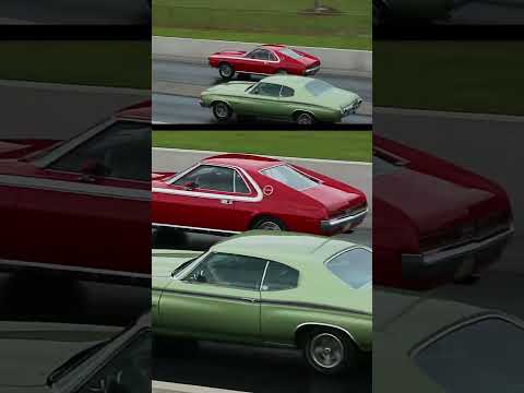 Thumbnail for ‘70 AMC AMX 390 vs ‘72 Heavy Chevy Chevelle 350 Pure Stock Muscle Car Drag Race #dragrace #musclecar by Car