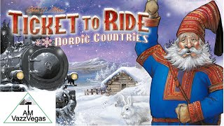 Ticket To Ride PS4 XBOX Console Gameplay on the Nordic Countries Map vs AI Quick Game