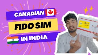 Get Canadian FIDO Simcard in India for Free! How to buy, benefits for International students 🇮🇳➡️🇨🇦