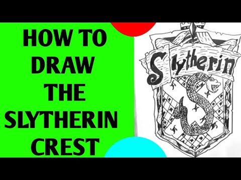 How to draw slytherin logo | Step by step drawing...
