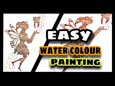 How to make a beautiful painting😍 /Water colours🎨/Tooth Fairy/Easy/Step by step