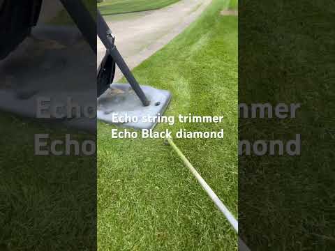Echo black diamond nylon string.095 echo srm-225 #echo #lawncare #lawn #satisfying #stringtrimming