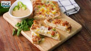 Sysco Jalapeño Cheddar Pull-Apart Flatbread