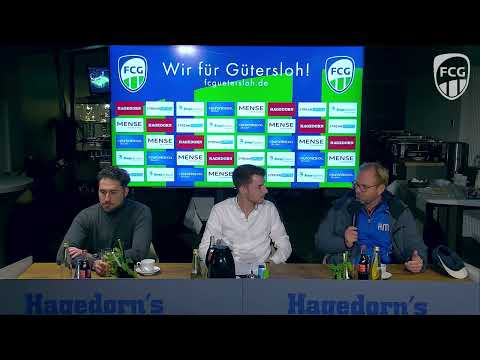 Pressekonferenz nach dem Oberliga-Spiel FC Gütersloh gegen TuS Ennepetal