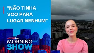 Cantora Thaeme fala ao Morning Show sobre fuga da Flórida devido ao furacão Milton