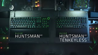 Video 0 of Product Razer Huntsman V2 TKL Tenkeyless Optical Mechanical Gaming Keyboard (2021)