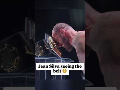 Jean Silva was overcome with emotion after seeing the UFC belt in person