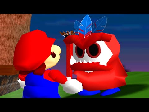 Super Mario 64 Through the Ages - 100% Walkthrough Part 5 Gameplay - Tiki Island & Totem Boss Fight