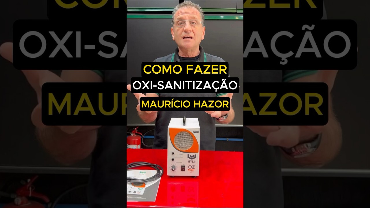 Como fazer oxi-sanitização em 1 minuto com Maurício Hazor #oxisanitizacao #ozonio #drbrunomena #wier