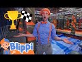 Blippi Visits The Sky Zone Indoor Trampoline Park Educational Videos For Kids