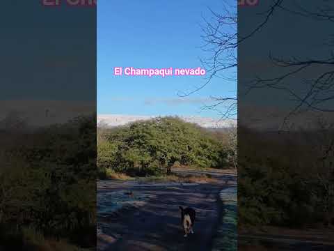 nieve en el Champaqui. Córdoba. Argentina visto desee santa rosa de calamuchita #champaqui #nieve
