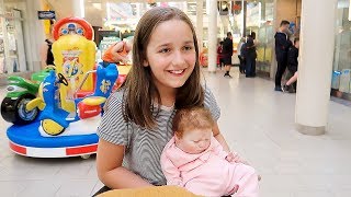 Shopping with Reborn Baby Doll at the Mall Went to