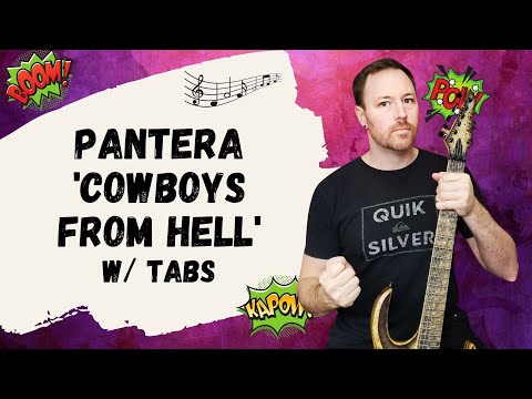 Pantera Cowboys From Hell Guitar Lesson + Tutorial