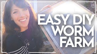 Easy DIY Worm Farm | Worm Farming for Beginners | Worm Farm Anywhere | Hey It's A Good Life