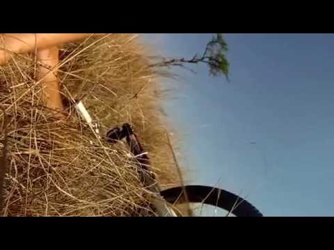 Mountain Biker gets taken out by BUCK   CRAZY Footage   Only in Africa