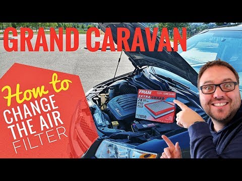 How to Replace Air Filter Dodge Grand Caravan 3.6L 2012-2020